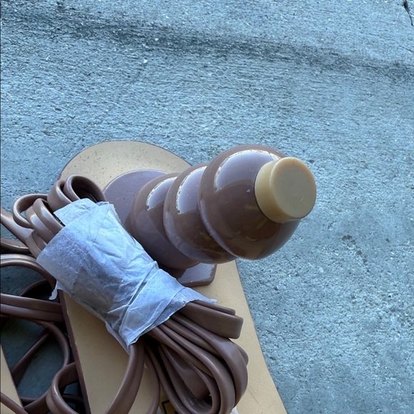 So Me Mauve-Tan Strappy Women's Sandals - Picture 8 of 8